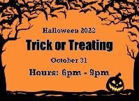 2022 Trick or Treating hours