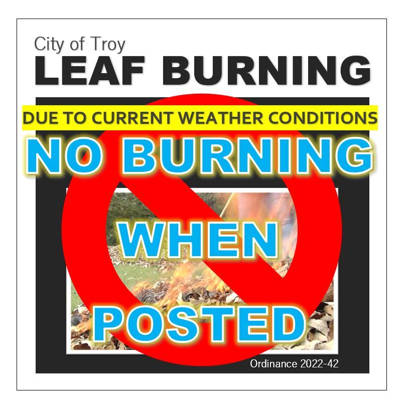 no burning when posted